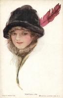 Tempting lips; Reinthal & Newman No. 258. s: Harrison Fisher