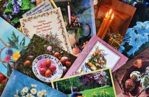 95 db modern, szovjet képeslap és 77 db modern üdvözlőlap / 95 modern Soviet postcards and 77 modern greeting cards