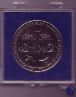 1984. "Mabéosz-Lehe" fém emlékplakett T:BU eredeti plombált tokban