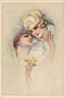 Italian art postcard, T. Corbella (small tear)