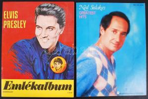 nagy sztárok kottái 3 db: Roy Orbison, Elvis Presley, Neil Sedaka + egy Elvis album