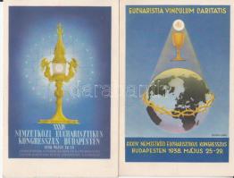 2 db régi képeslap / 2 postcards: 34th International Eucharistic Congress, Budapest 1938