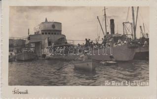 Sibenik, Kr. Brod. Ljubljana / ship, sailors (fl)