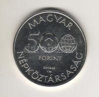 1986. 500Ft "Labdarógó VB" Ag T:BU