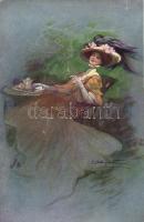 'Frauengestalten Serie 1221.' Raphael Tuck & Sons Connoisseur s: E. Occhipinti