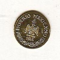 Mexiko Császárság 1865. aranypénz/ Maximilian mini utánzata T:BU