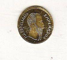 Mexiko Császárság 1865. aranypénz/ Maximilian mini utánzata T:BU