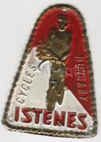 1920-as évek dekoratív kerékpárjelvény fém T:2