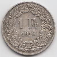 Svájc 1916. 1Fr Ag T:2- Switzerland 1916 1 Franc C:VF