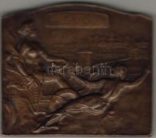 1930-as évek "Magyar Automobil Club" szögletes Br plakett T:2