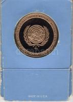 USA 1973. "ENSZ-Béke" aranyozott Br T:PP eredeti csomagolásban
