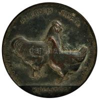 Taiszer János (1878-1951) Szeged 1927. "Szegedvidéki Baromfi, Galamb és Házinyúltenyésztők Egyesülete / Az Érdem Jeléül - Országos Kiállítás" Br emlékérem (45mm) T:2-