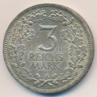 Német Birodalom / Weimari Köztársaság 1925A 3M Ag "Rajna-vidék" T:2 kis ph. German Reich / Weimar Republic 1925A 3 Marks Ag "1000th Year of the Rhineland" C:aXF small edge error