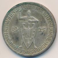 Német Birodalom / Weimari Köztársaság 1925A 3M Ag "Rajna-vidék" T:2 kis ph.
German Reich /...