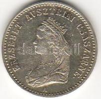 1867. "Erzsébet királyné koronázása" Ag zseton T:2/3 k, kis ph.