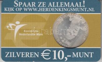 Hollandia 2005. 10E Ag "Beatrix" díszlapon T:BU
Netherlands 2005. 10 Euro Ag "Beatrix...