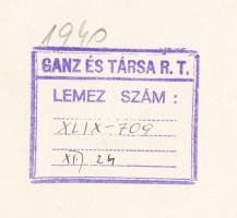 1940 Orosz megrendelésre épülő hajó a Ganz gyárban, 18x12 cm
