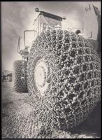 Cca 1980-1990 Borka Attila: Az ember óriás szolgája, vintage fotó, feliratozva, 23x17 cm