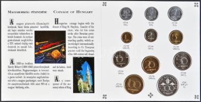 1993. 10f-200Ft 11klf darabos forgalmi sor dísztokban, benne 200Ft Ag "MNB" T:PP R!