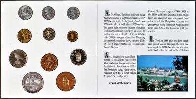 1993. 10f-200Ft 11klf darabos forgalmi sor dísztokban, benne 200Ft Ag "MNB" T:PP R!