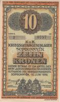 Sopronnyék/hadifogolytábor 1916. június 16. 2f + 10f + 20f "MS" + 1K + 2K + 10K + 20K mind...