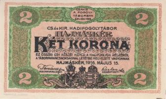 Hajmáskér/hadifogolytábor 1916. június 16. 10f + 20f + 50f + 1K + 2K + 5K + 10K mindegyik "MS&q...