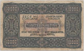 1923. 10.000K T.W nyomdahely jelöléssel "80 FILLÉR NYOLCVAN FILLÉR" felülbélyegzéssel T:II...