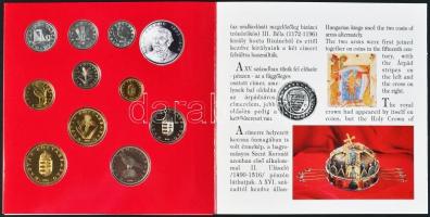 1994. 10f-200Ft 11klf darabos forgalmi sor dísztokban, benne 200Ft Ag "Deák" T:PP