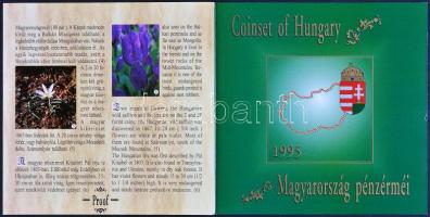 1995. 10f-200Ft 11klf darabos forgalmi sor dísztokban, benne 200Ft Ag "Deák" T:PP