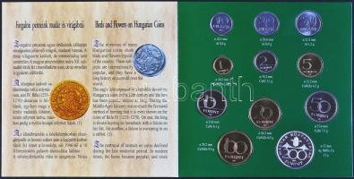 1995. 10f-200Ft 11klf darabos forgalmi sor dísztokban, benne 200Ft Ag "Deák" T:PP