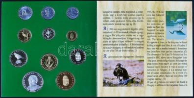 1995. 10f-200Ft 11klf darabos forgalmi sor dísztokban, benne 200Ft Ag "Deák" T:PP