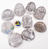 9 db Erdélyi és Felvidéki botjelvény+ 1966 F.I.C.C. jelvény