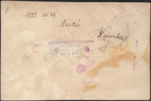 1932 Schäffer: Katonai fotó, avatási ünnepség, a tisztikarban Horthy Miklós (kezében fehér tányérsap...