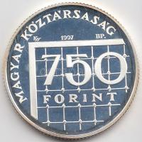 1997. 750Ft Ag "Labdarúgó VB" tokban T:PP Tanúsítvánnyal