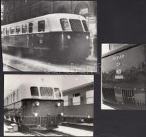 Cca 1930-1940 Az Árpád vonat 3 kfl méretű fényképen, 6x9- től levlapig