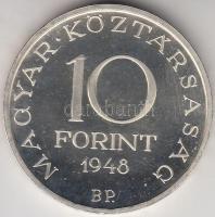 1948. 10Ft Ag "Széchenyi" utánveret T:PP
