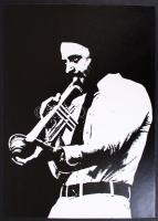 Cca 1970-1980 Magyar Alfréd: Szóló, vintage fotó, a szerző pecsétjével , 34x24 cm