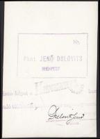 Cca 1930-1940 Dulovits Jenő (1903-1972): Gellért fürdő, vintage alkotás, szerzői pecséttel, aláíráss...