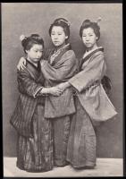 Cca 1900-1910 Japán nők, Kerny István hagyatékából, de bizonyosan nem ő készítette, 21x15 cm