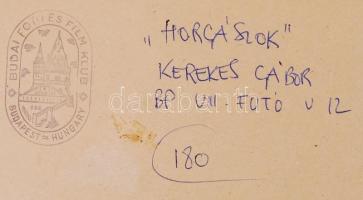 Cca 1970-1980 Kerekes Gábor: Horgászok, vintage fotóművészeti alkotás, kartonra kasírozva, feliratoz...