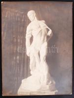 Cca 1910-1920 Erdélyi Mór: Tóth István (1861-1934) szobrászművész Polipos alkotása, 28x21 cm