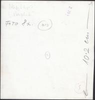 Cca 1970-1980 Nagy Lajos: Vonalak, vintage fotó, feliratozva, 18x17 cm