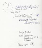 Cca 1970-1980 Balla András: Szenvedély, vintage fotóművészeti alkotás, aláírva, 24x18 cm