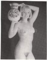 Cca 1960-1970 Szentiványi Árpád: Régimódi aktfotók, 2 db 25x20 cm-es kép