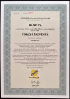 Csurgó 1997. "Napsugár Ruházati Részvénytársaság" törzsrészvénye 1000, 10.000, 50.000 és 1...