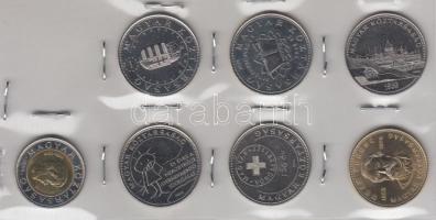 2002. 100Ft "Kossuth" + 2003. 20Ft "Deák" + 2004-2007. 50Ft (5xklf) T:1,2