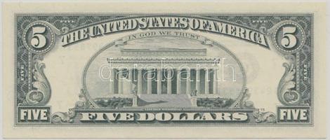 Amerikai Egyesült Államok 1988. 5$ "G" T:I
USA 1988. 5 Dollar "G" C:Unc
Krause 4...
