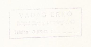 Cca 1930-1940 Vadas Ernő: Sárkány, budapesti szoborrészlet vintage fotó, pecséttel jelzett, 13x18 cm