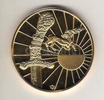 1993. "Attila-Isten kardja" aranyozott fém plakett T:BU