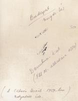 Cca 1960 Vámos László: Danubiusz kút (Ybl Miklós alkotása 1870), vintage fotó, a szerző pecsétjével,...